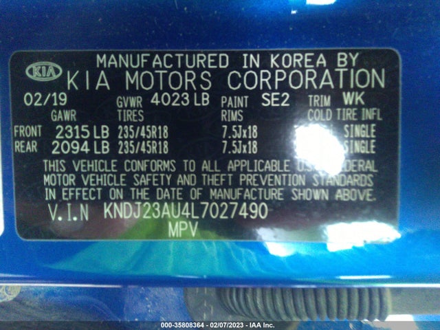 2020 Kia Soul, VIN: KNDJ23AU4L7027490