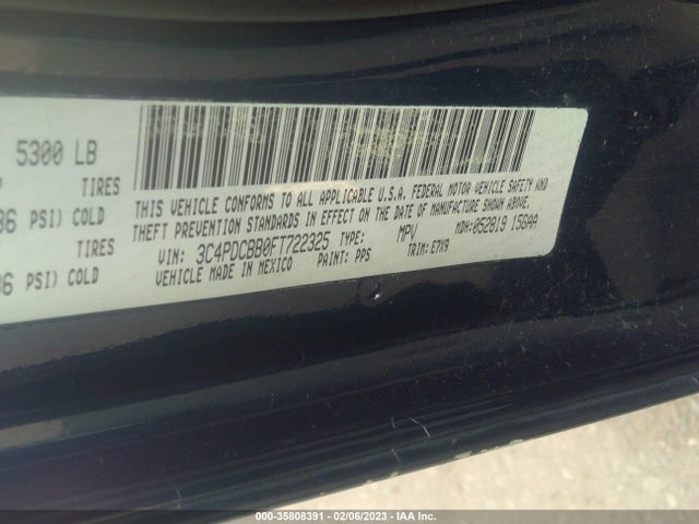 Dodge Journey Sxt 2015 3C4PDCBB0FT722325 Image 9