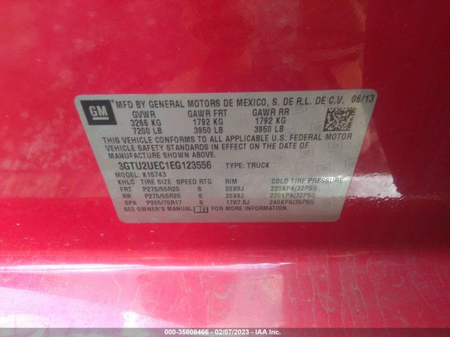 GMC Sierra 1500 Sle 2014 3GTU2UEC1EG123556 Image 9