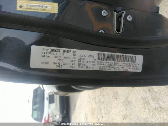 2015 JEEP COMPASS LATITUDE VIN: 1C4NJDEB3FD184842