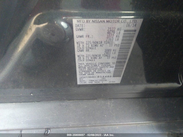 Nissan Rogue 2014 5N1AT2MV8EC854488 Image 10