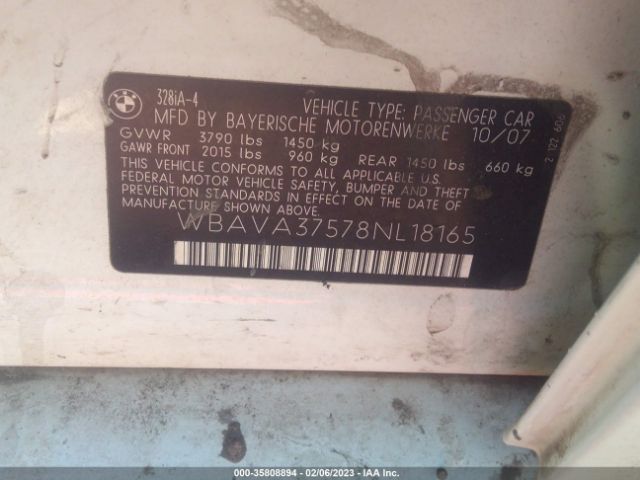 WBAVA37578NL18165 BMW 3 Series 328i