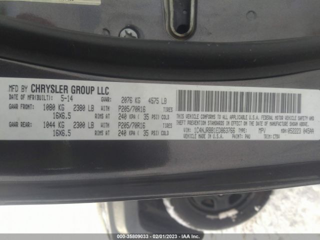 1C4NJRBB1ED863766 Jeep Patriot Sport