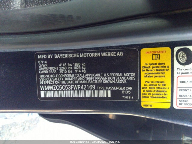 2015 Mini Countryman, VIN: WMWZC5C53FWP42169