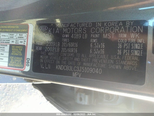2018 Kia Niro, VIN: KNDCB3LC3J5109040