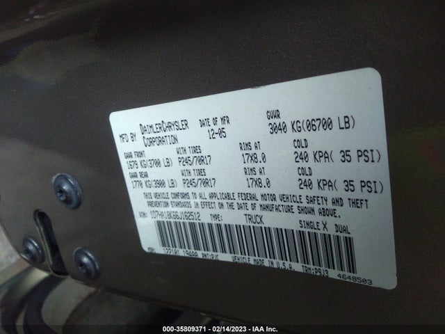 Dodge Ram 1500 St 2006 1D7HA18K66J162512 Image 10