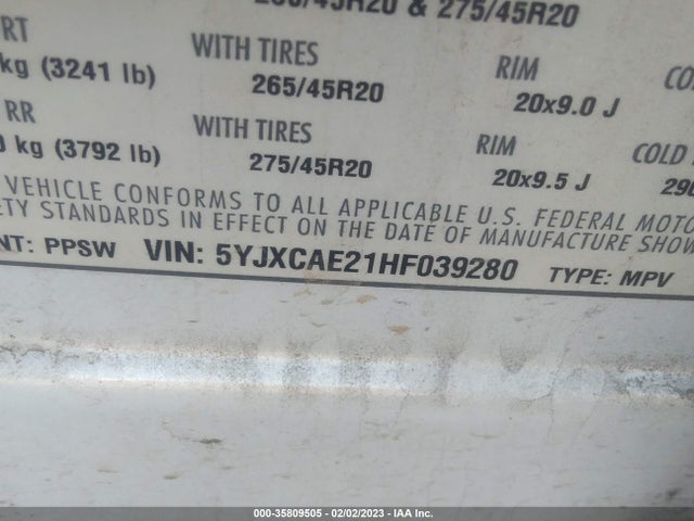 Tesla MODEL X 2017 5YJXCAE21HF039280 Image 11