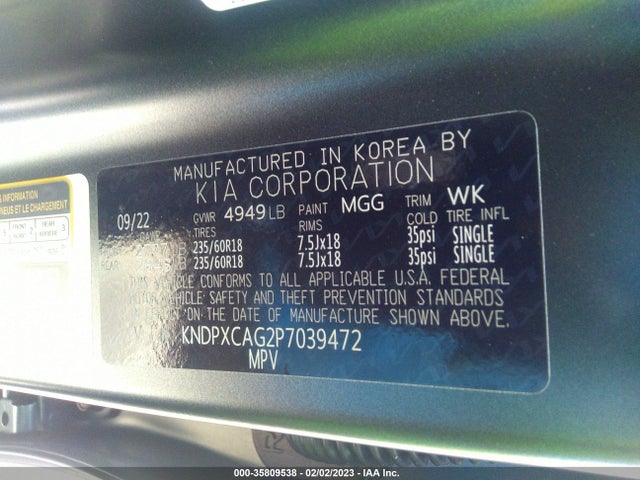 2023 Kia Sportage, VIN: KNDPXCAG2P7039472