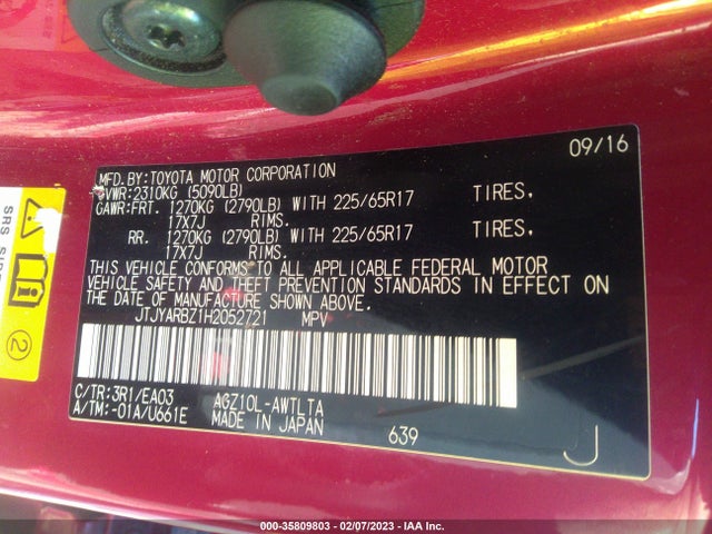 JTJYARBZ1H2052721 Lexus Nx Nx Turbo