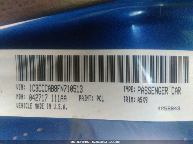 2015 Chrysler 200, VIN: 1C3CCCAB8FN710513
