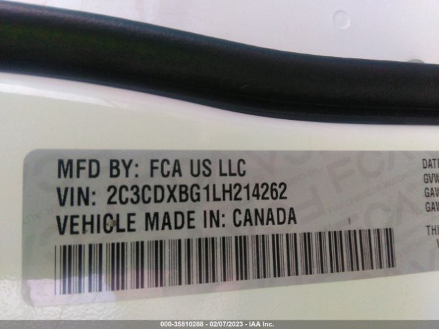 2C3CDXBG1LH214262 Dodge Charger Sxt