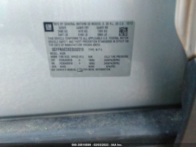 2014 Cadillac SRX, VIN: 3GYFNAE3XES592019