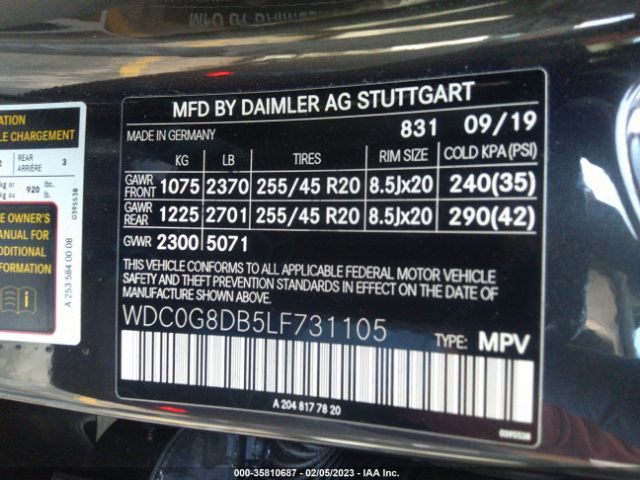 WDC0G8DB5LF731105 Mercedes-Benz Glc Glc 300
