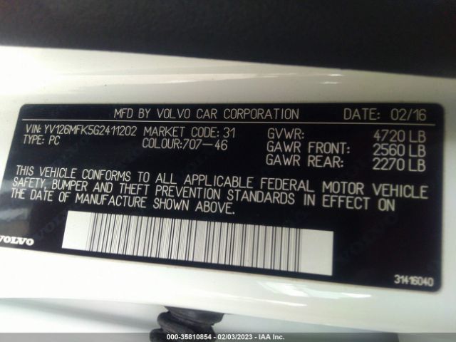 YV126MFK5G2411202 Volvo S60 T5 Drive-e Premier