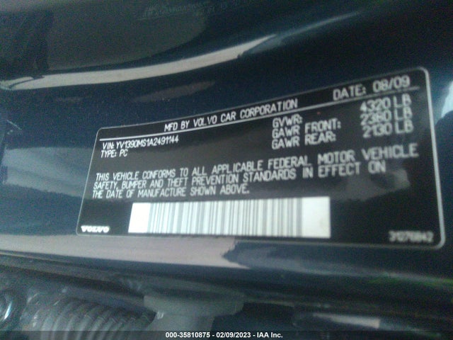 YV1390MS1A2491144 Volvo S40