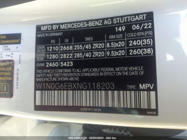 W1N0G6EBXNG118203 Mercedes-Benz Glc Amg Glc 43