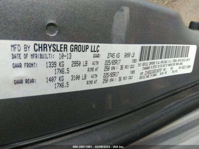 2C4RDGCG6ER186797 Dodge Grand Caravan Sxt