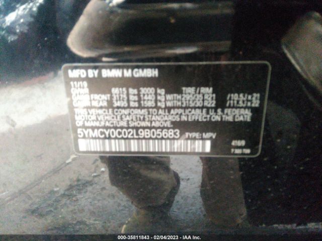 5YMCY0C02L9B05683 BMW X6 M