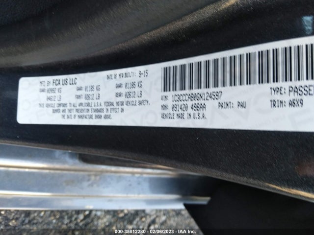 Chrysler 200 Limited 2016 1C3CCCAB0GN124597 Image 10
