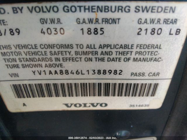 YV1AA8846L1388982 Volvo 240