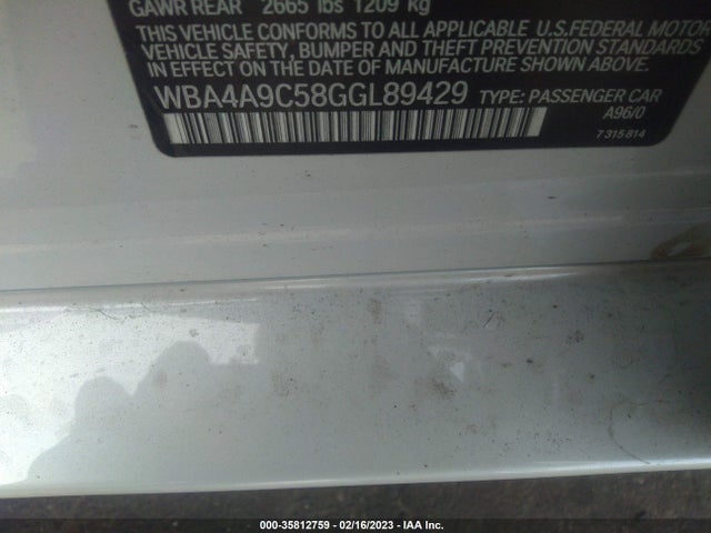 WBA4A9C58GGL89429 BMW 4 Series 428i