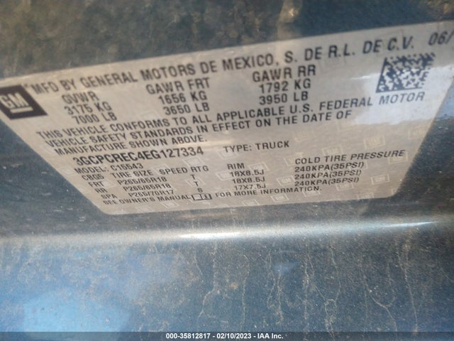 Chevrolet Silverado 1500 Lt 2014 3GCPCREC4EG127334 Image 10
