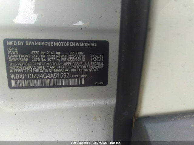 BMW X1 Xdrive28i 2016 WBXHT3Z34G4A51597 Image 9