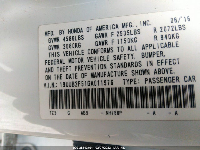 Acura Tlx V6 Tech 2016 19UUB2F51GA011976 Image 9