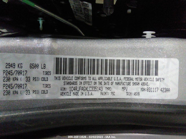 Jeep Grand Cherokee Laredo E 2020 1C4RJFAGXLC335143 Image 9