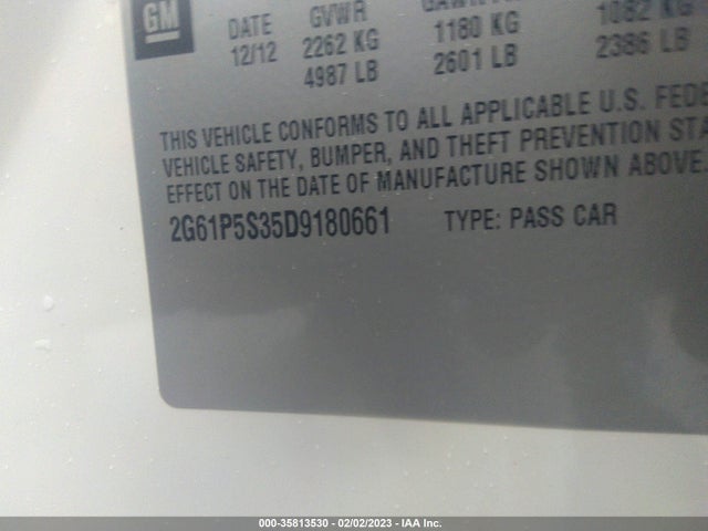 Cadillac XTS LUXURY 2013 2G61P5S35D9180661 Image 10