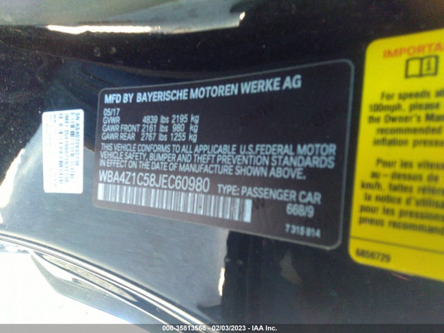 BMW 4 Series 430i 2018 WBA4Z1C58JEC60980 Image 9