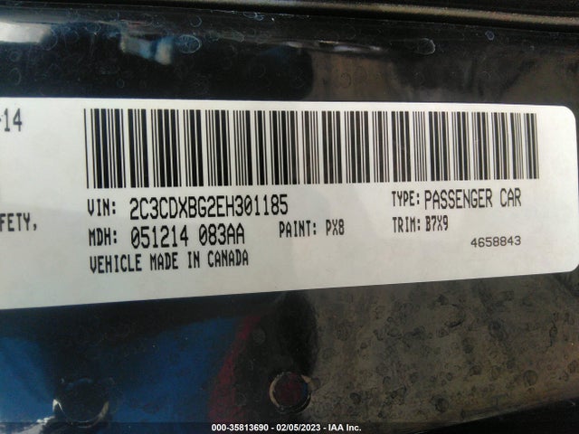 Dodge Charger Se 2014 2C3CDXBG2EH301185 Image 9