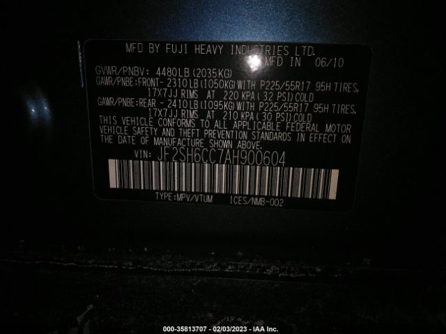 JF2SH6CC7AH900604 Subaru Forester 2.5x Premium