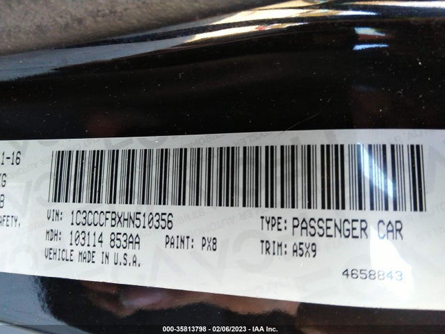 1C3CCCFBXHN510356 Chrysler 200 Touring