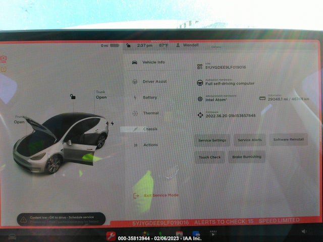 Tesla Model Y Long Range 2020 5YJYGDEE9LF019016 Image 8