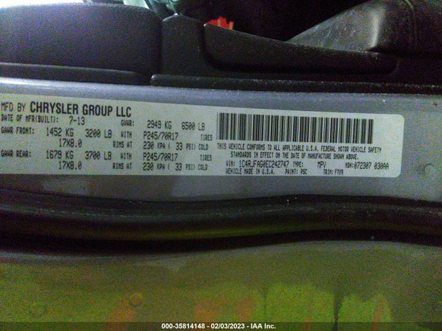 1C4RJFAG0EC242747 Jeep Grand Cherokee Laredo