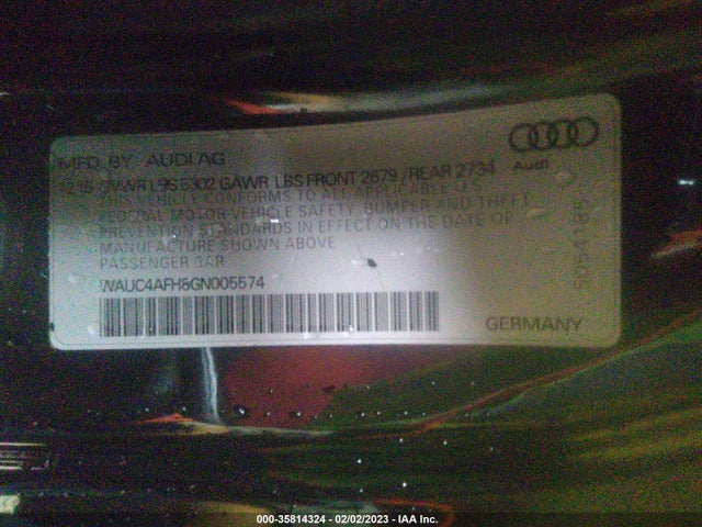 2016 Audi S5, VIN: WAUC4AFH8GN005574