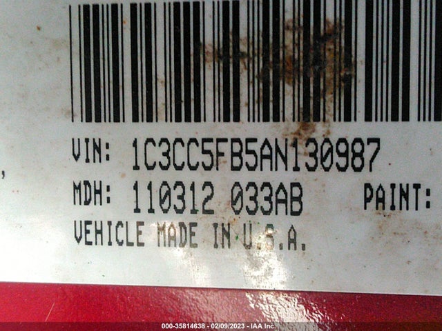 1C3CC5FB5AN130987 Chrysler Sebring Limited