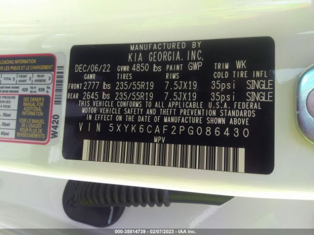 5XYK6CAF2PG086430 KIA Sportage X-line