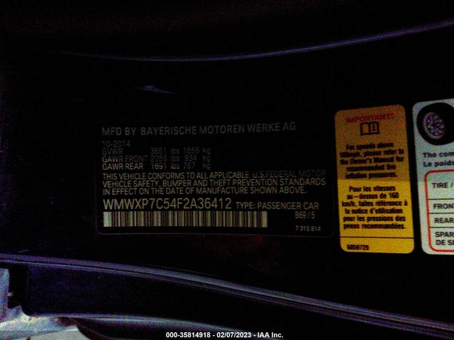 2015 Mini Cooper, VIN: WMWXP7C54F2A36412