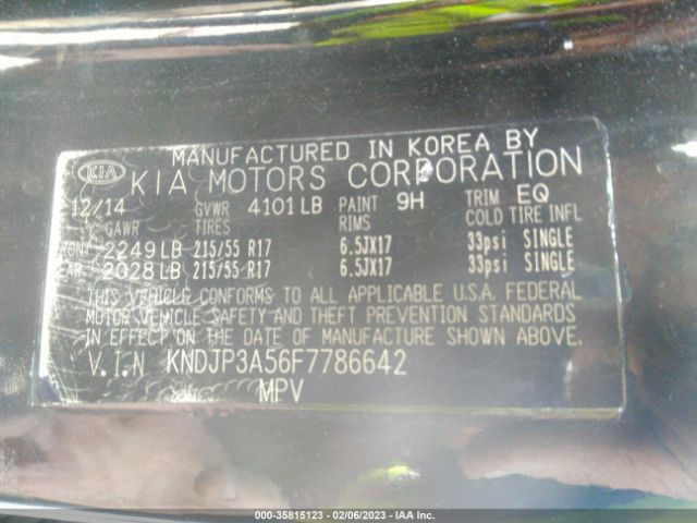 KNDJP3A56F7786642 KIA SOUL +