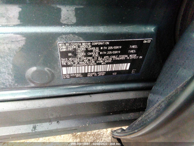 2022 Toyota Venza, VIN: JTEAAAAH5NJ108655