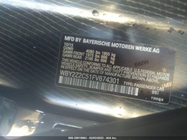WBY2Z2C51FV674301 BMW I8