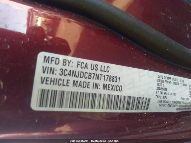 3C4NJDCB7NT178831 Jeep Compass Limited