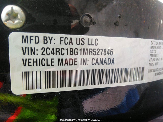 Chrysler Pacifica Touring L 2021 2C4RC1BG1MR527846 Image 11