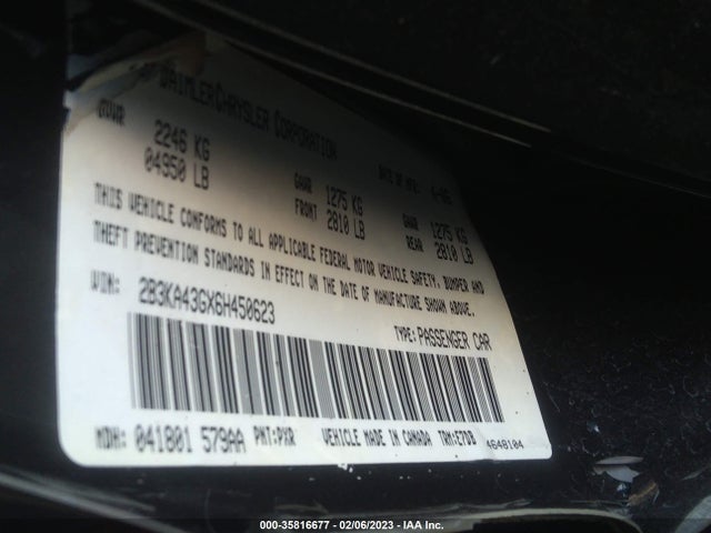 Dodge Charger 2006 2B3KA43GX6H450623 Image 9