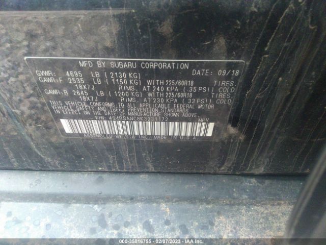4S4BSANC8K3231172 Subaru Outback Limited
