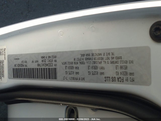 2C3CCAAG2JH117408 Chrysler 300 Touring L