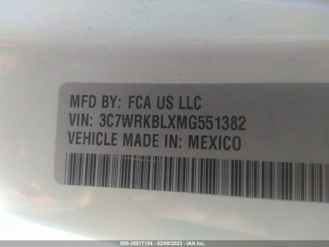 2021 Ram 4500, VIN: 3C7WRKBLXMG551382