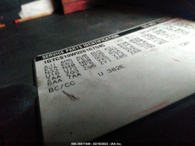 1GTCS19W928167045 GMC Sonoma